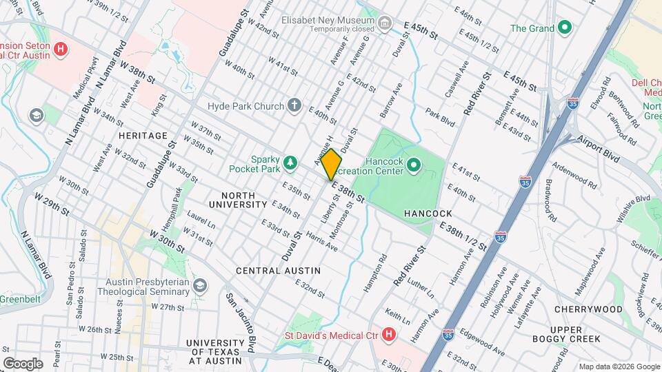 503 E 38th St Map and Location Details