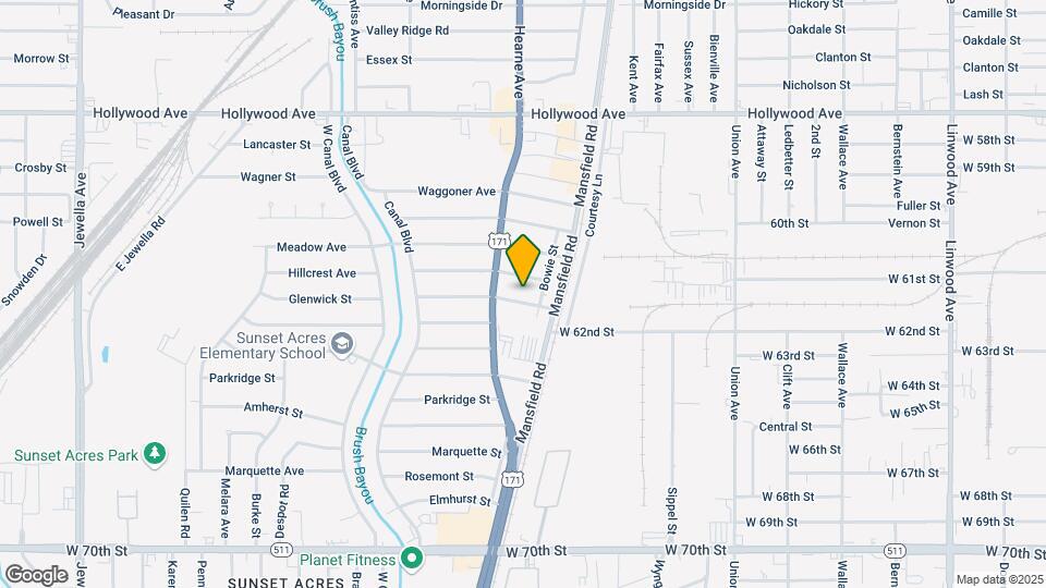 2626 Hillcrest Ave Map and Location Details