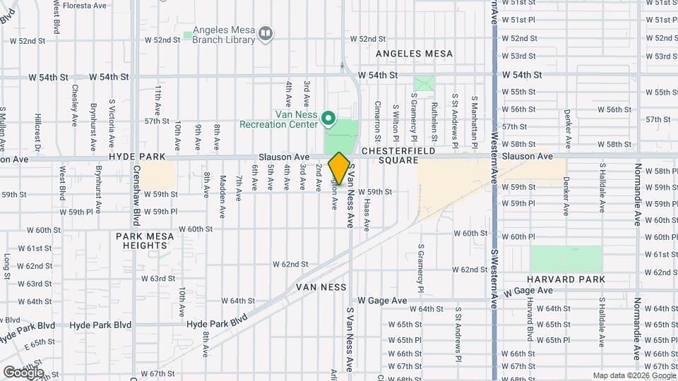 5858 Arlington Ave Map and Location Details