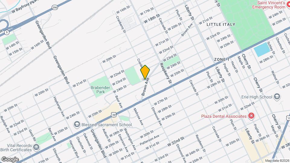 1202 Brown Ave, Unit 2 Map and Location Details