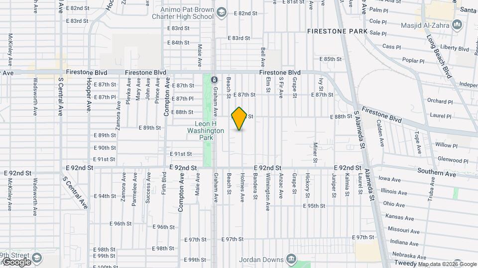 8901 1/2 Holmes Ave Mapa y Detalles de la Ubicación