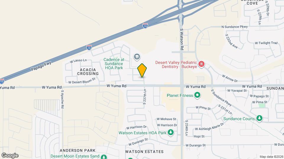 23768 W Desert Bloom St Map and Location Details