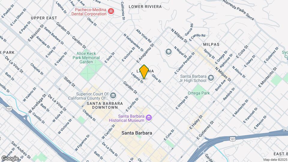 1024 Laguna St Map and Location Details