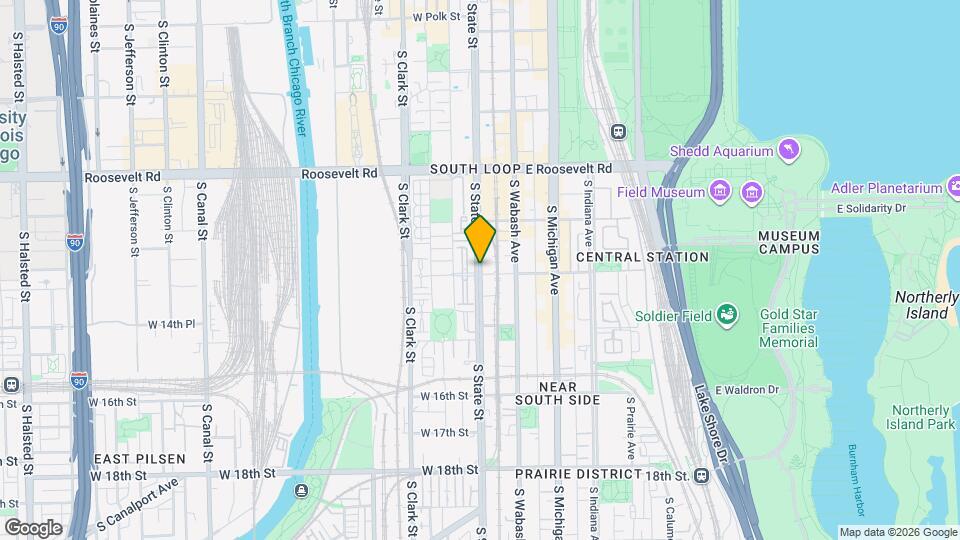 1401 South State Apartments Map and Location Details