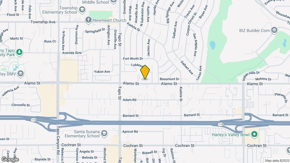 4569 Alamo St Map and Location Details