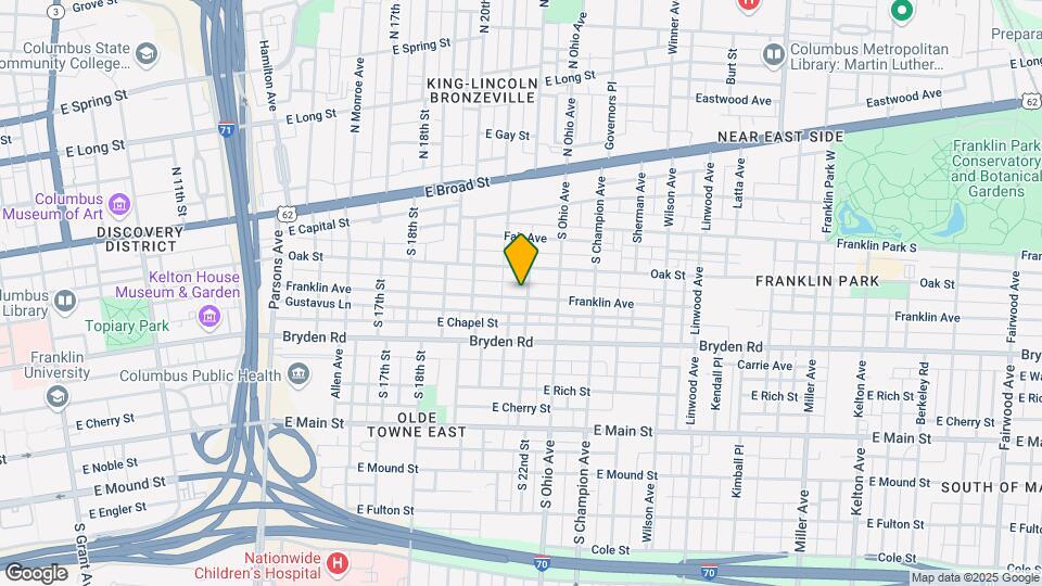 1052 Franklin Ave, Unit 1052 Franklin Ave Map and Location Details