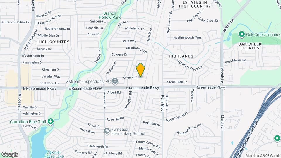 2124 Avignon Dr Map and Location Details