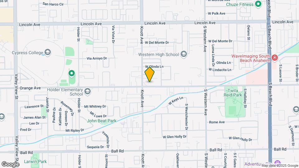 3433 W Orange Ave Map and Location Details