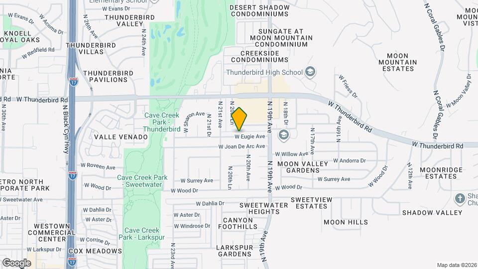 2022 W Eugie Ave Map and Location Details