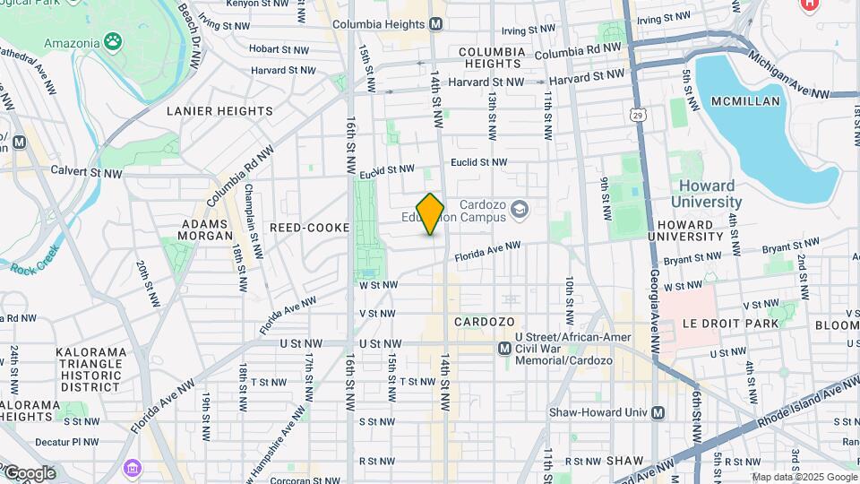 1417 Belmont St NW Map and Location Details