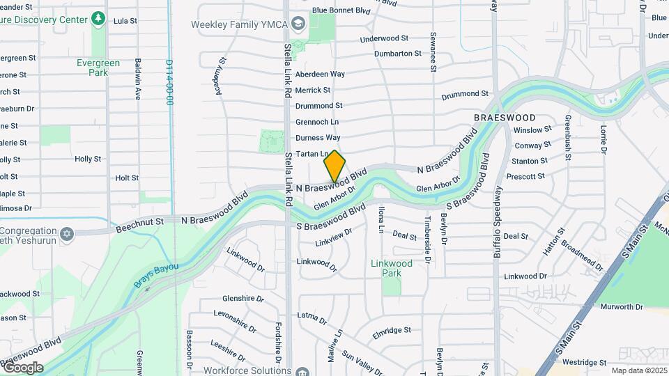 3821 N Braeswood Blvd Map and Location Details