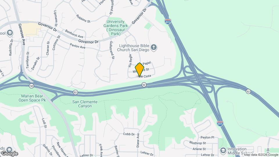 5031 Via Cinta Map and Location Details