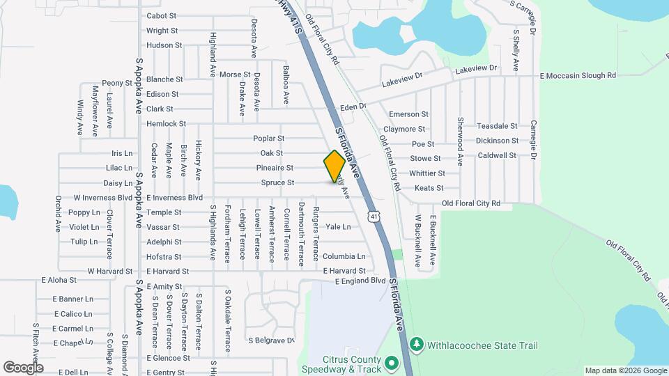 919 Spruce St Map and Location Details