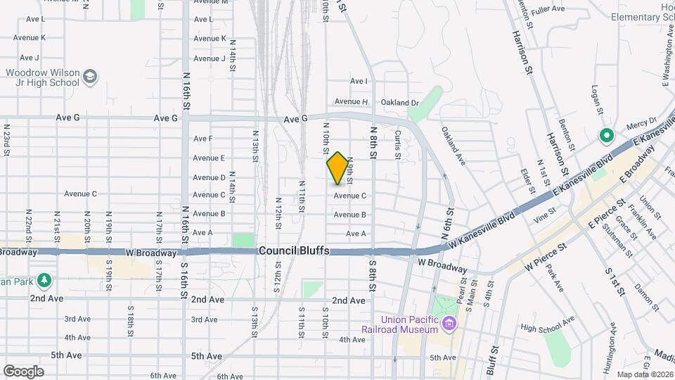 916 Avenue C Map and Location Details