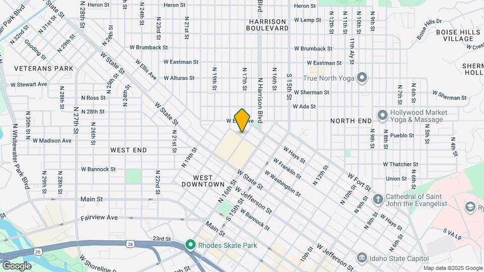 707 N 17th St Map and Location Details