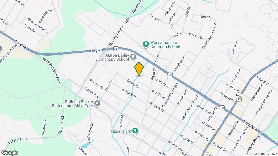 209 Alston St Map and Location Details