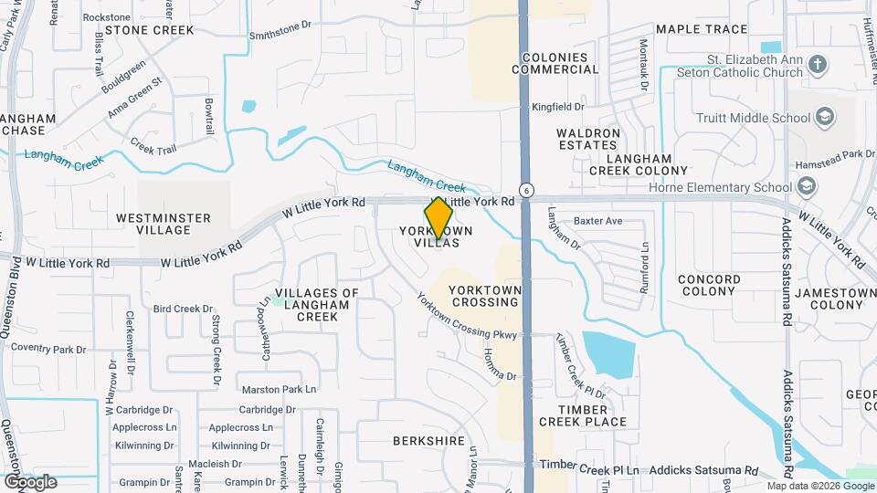 6018 Yorktown Meadow Ln Map and Location Details