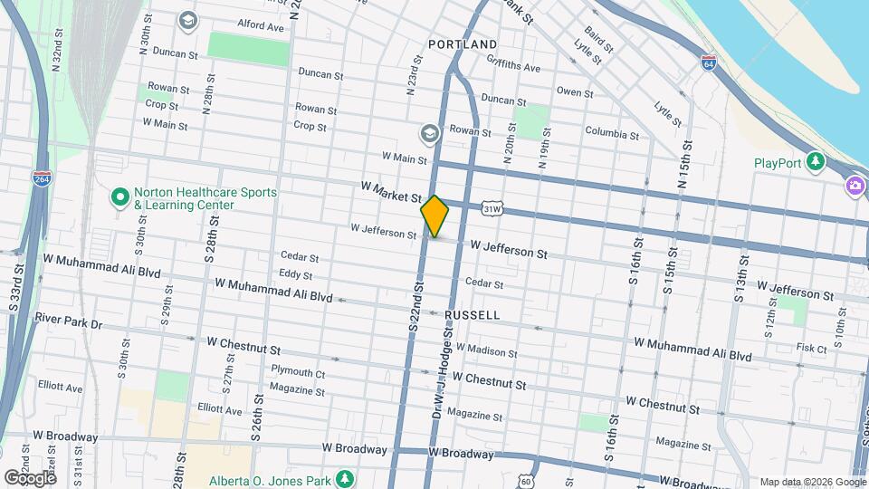 2122 W Jefferson St Map and Location Details