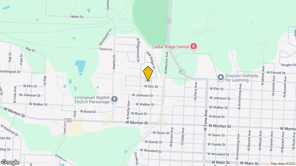 1611 W Elm St Map and Location Details