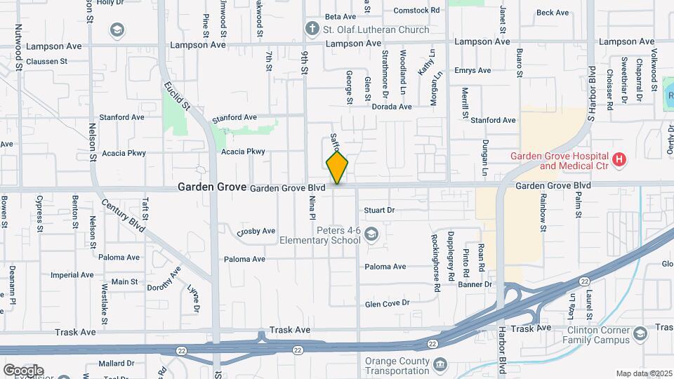 11582 Garden Grove Blvd Mapa y Detalles de la Ubicación