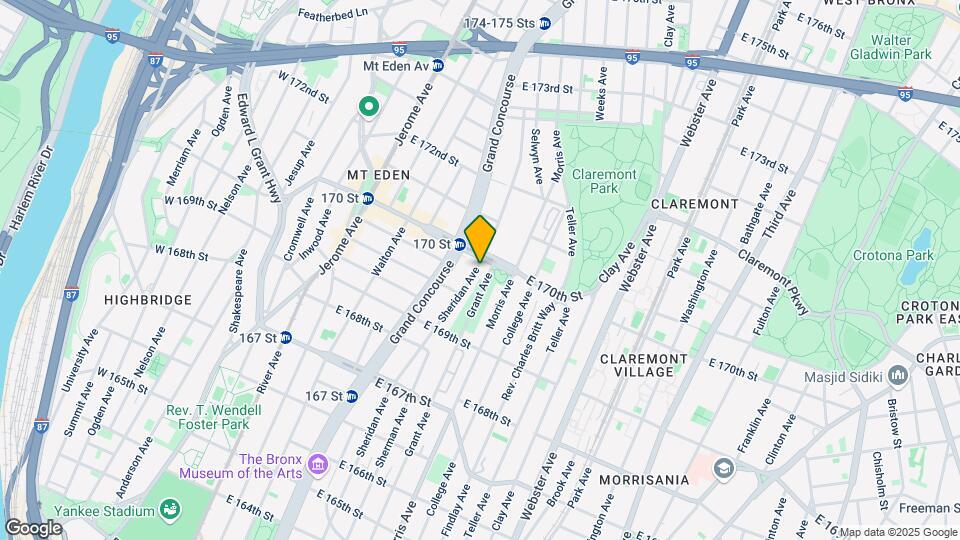 1368 Sheridan Ave Map and Location Details