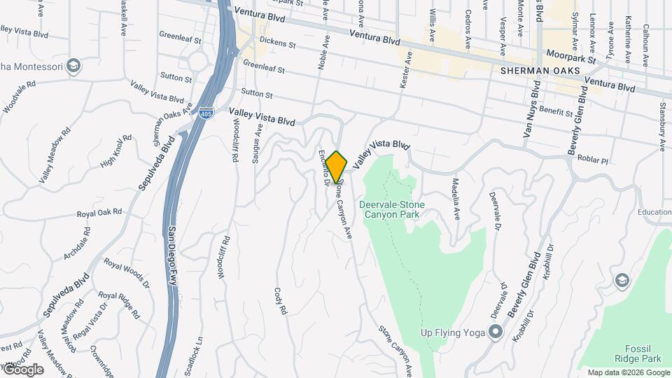 4105 Stone Canyon Ave Map and Location Details