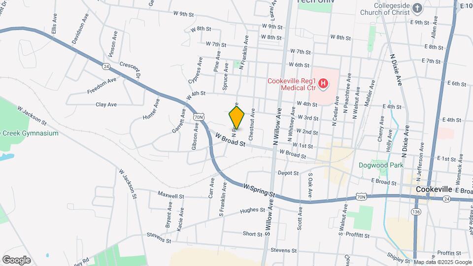 25 N Franklin Ave Map and Location Details