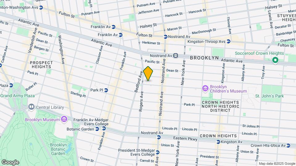 637 Saint Marks Ave Mapa y Detalles de la Ubicación