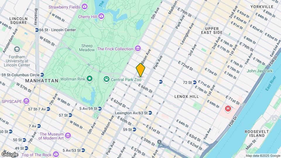 44 E 67th St Map and Location Details