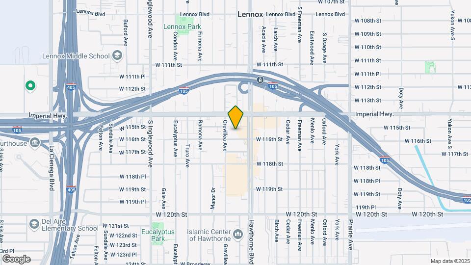 Triplex Cash Flow West of Hawthorne Mapa y Detalles de la Ubicación