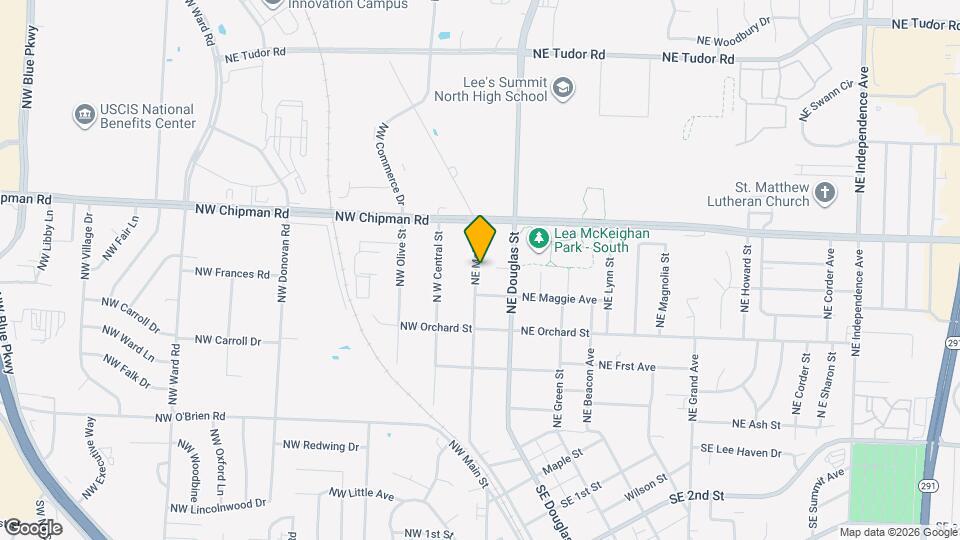 607 NE Main St Map and Location Details