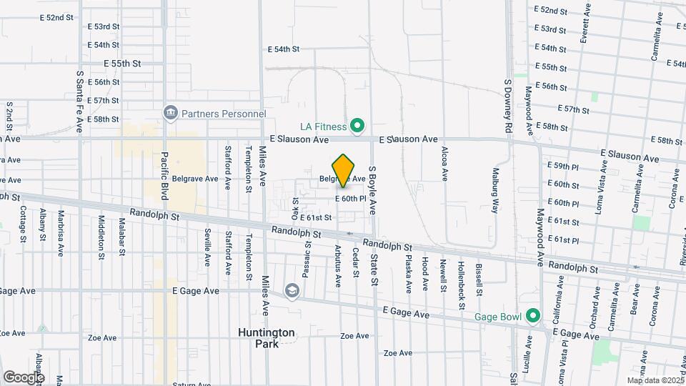 3041 E 60th Pl Mapa y Detalles de la Ubicación