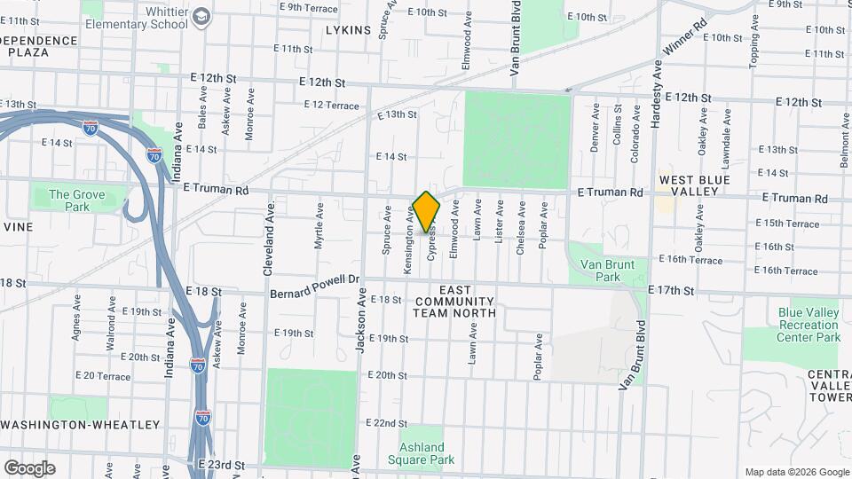 1600 Cypress Ave Map and Location Details