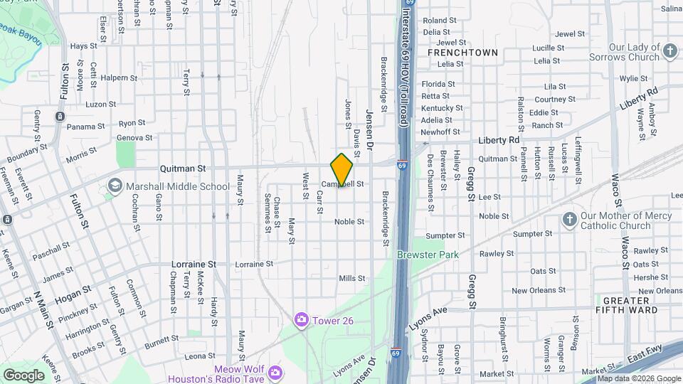 2214 Stevens St Map and Location Details