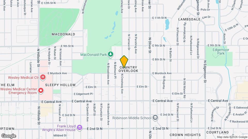 816 N Crestway Ave Map and Location Details