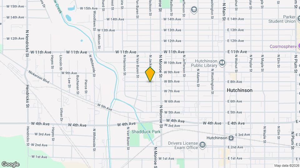 601 W 8th Ave Map and Location Details