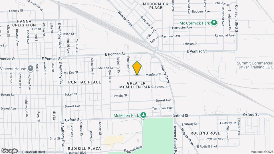 2714 Manford St Map and Location Details