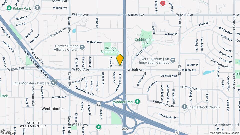 3025 W 80th Ave Map and Location Details