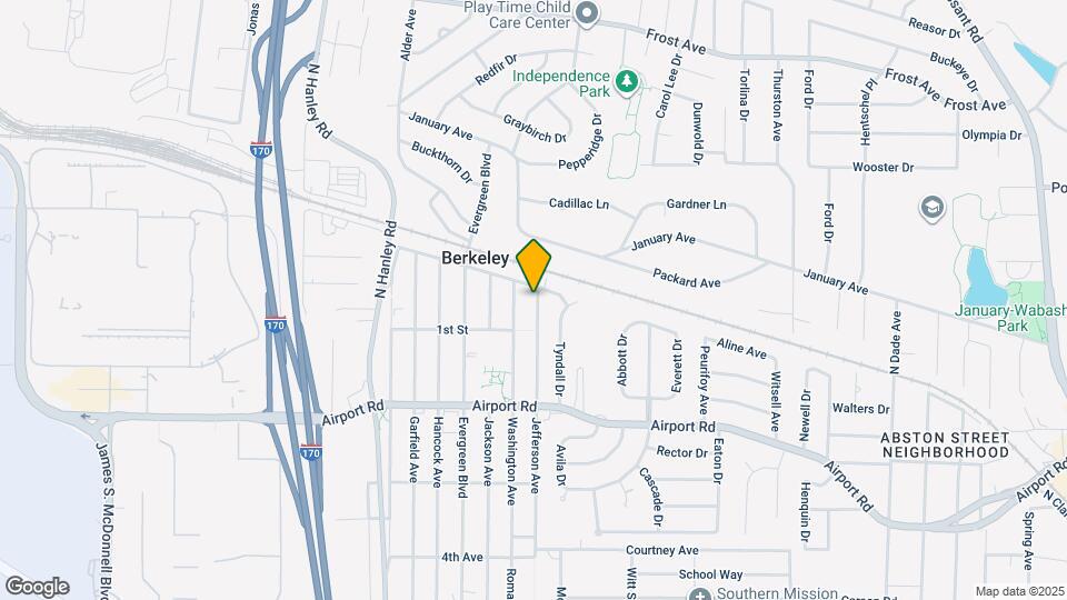 6325 Jefferson Ave Map and Location Details