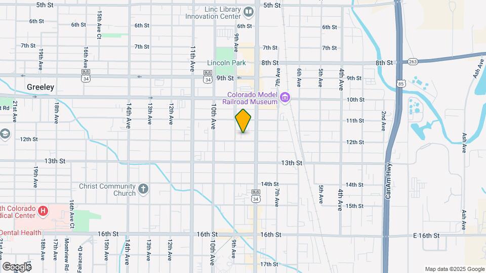 825 12th St Map and Location Details