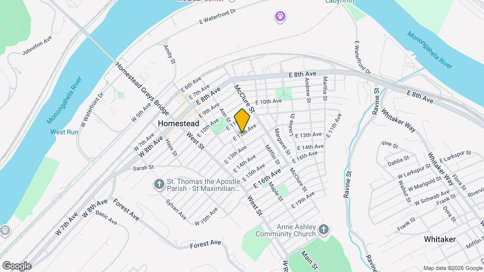 300 E 12th Ave, Unit 2nd Floor Rear Mapa y Detalles de la Ubicación