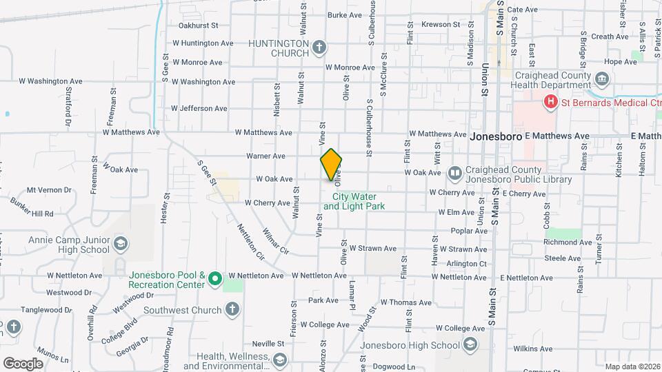 829 W Oak Ave, Unit 829 Ap B Map and Location Details
