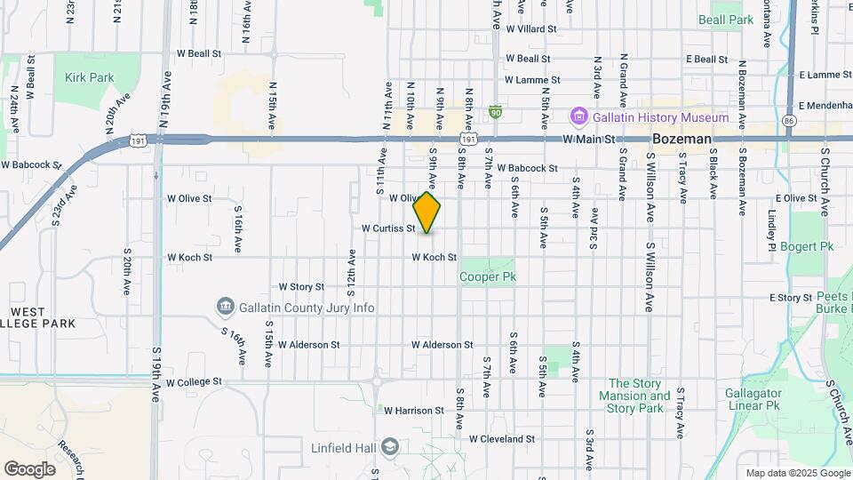 319 S 9th Ave Map and Location Details