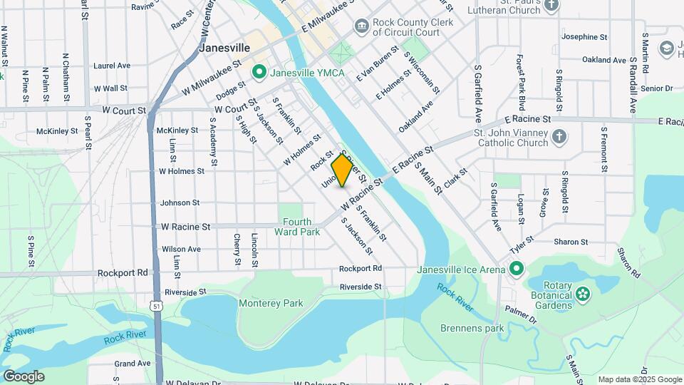 420 S Franklin St Map and Location Details