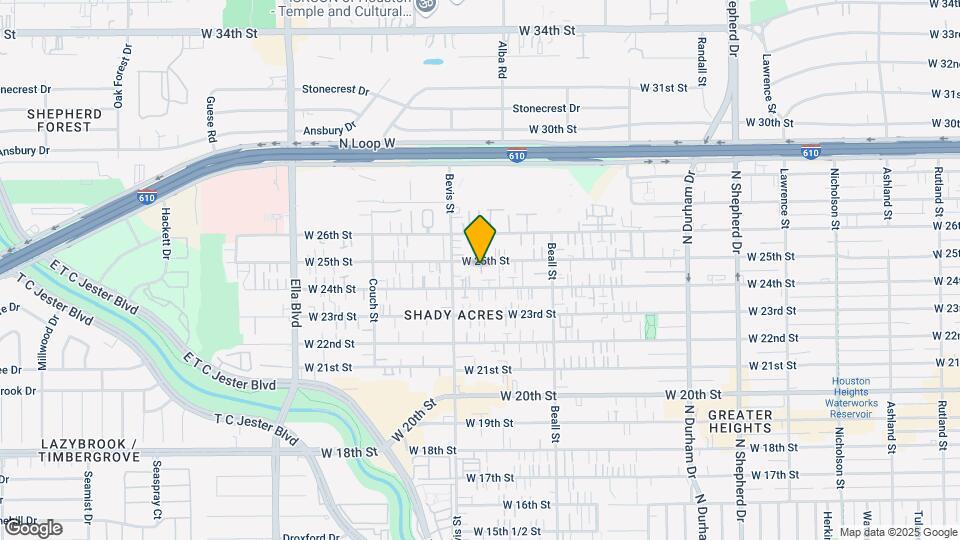 1230 W 25th St Map and Location Details
