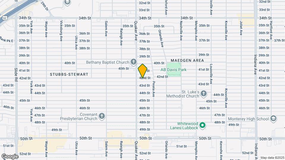 4315 42nd St Map and Location Details