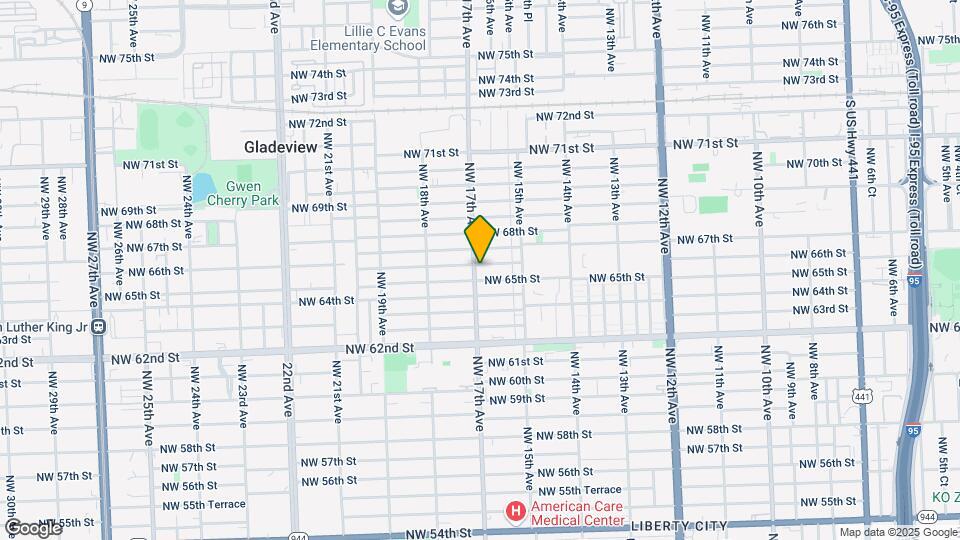 6585 NW 17th Ave Map and Location Details