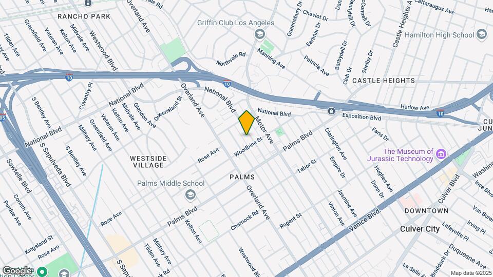 3351 Mentone Ave Mapa y Detalles de la Ubicación