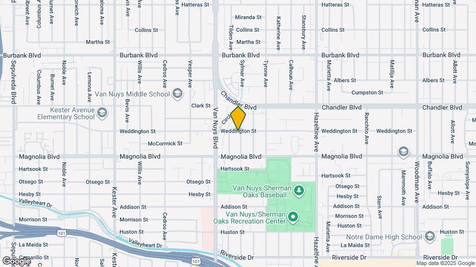 5257 Sylmar Ave Map and Location Details