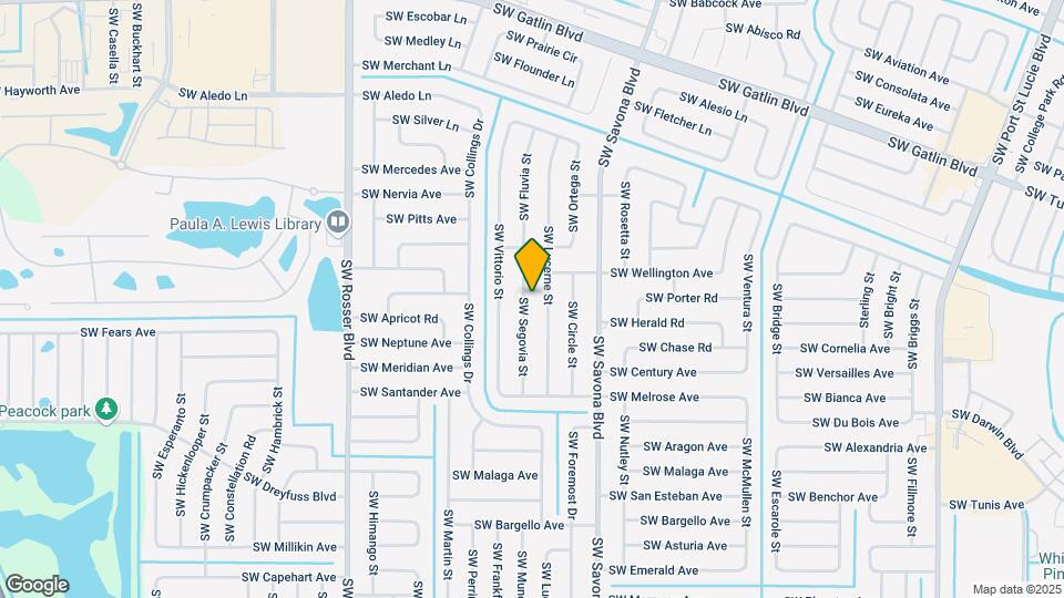 3013 SW Segovia St Map and Location Details